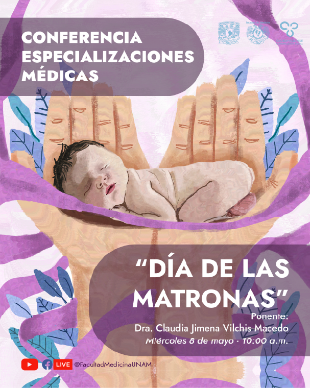 Cartel ilustrado sobre el día de las matronas